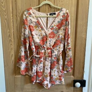 Lulu Long Sleeve Floral Romper